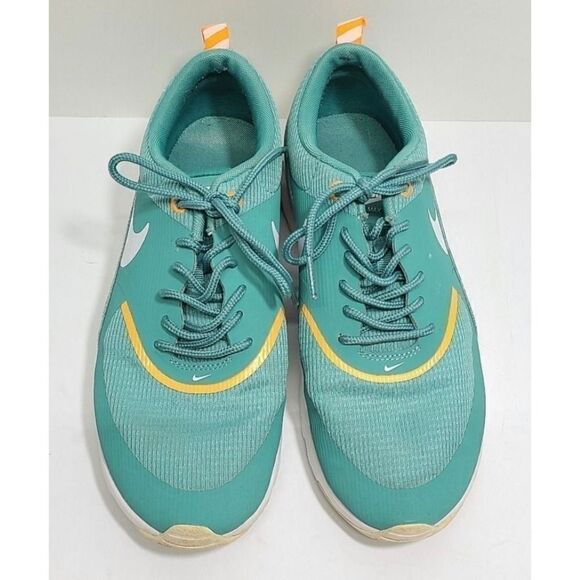 Nike Air Max Thea Women's Running Shoes Sneakers Green Orange White Size 8 - Picture 3 of 8